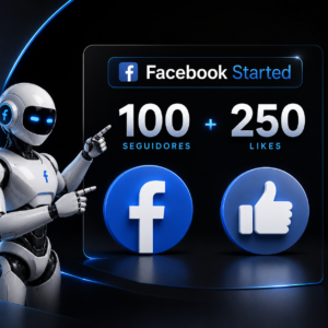 Facebook Started: 100 seguidores + 250 likes
