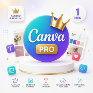 Canva Pro 1 Mes | Acceso Premium a herramientas de diseño
