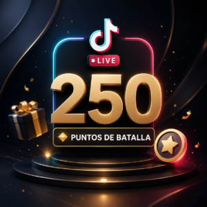250 Puntos de Batalla TikTok Live 🏆 Impulso para Ganar