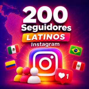200 Seguidores Latinos para Instagram – Premium